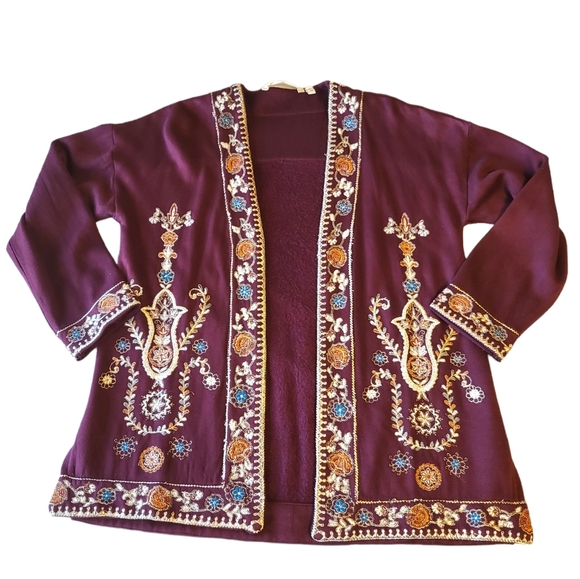 Soft Surroundings Embroidered Cardigan - Picture 7 of 11